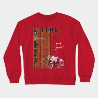 vintage old car Crewneck Sweatshirt